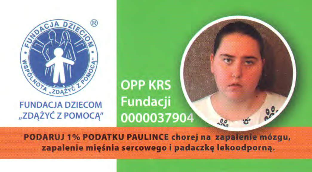 Podaruj 1 % PAULINCE