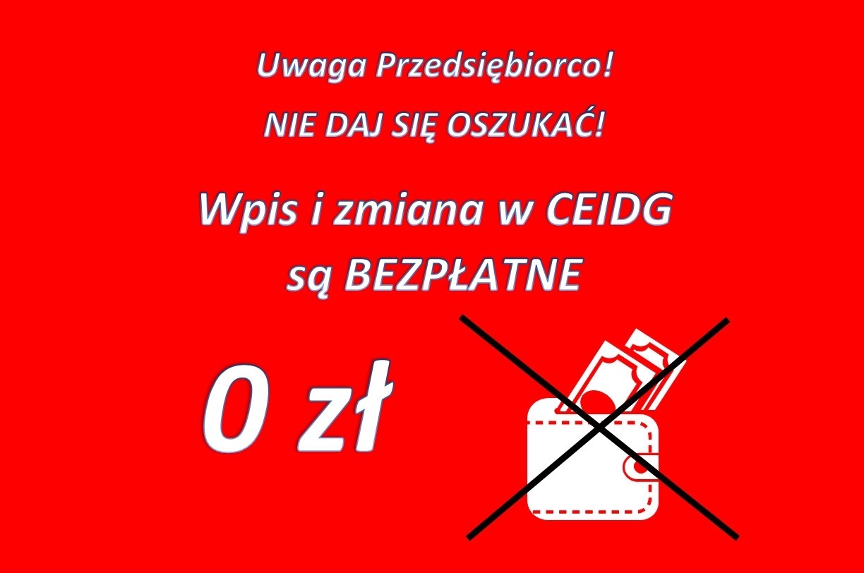 Uwaga Przedsiębiorco !!!