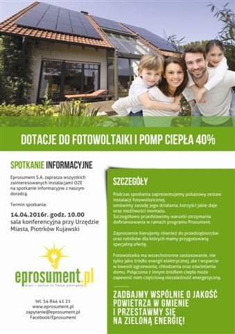 Dotacje dla Fotowoltaiki i Pomp Ciepła do 40 %
