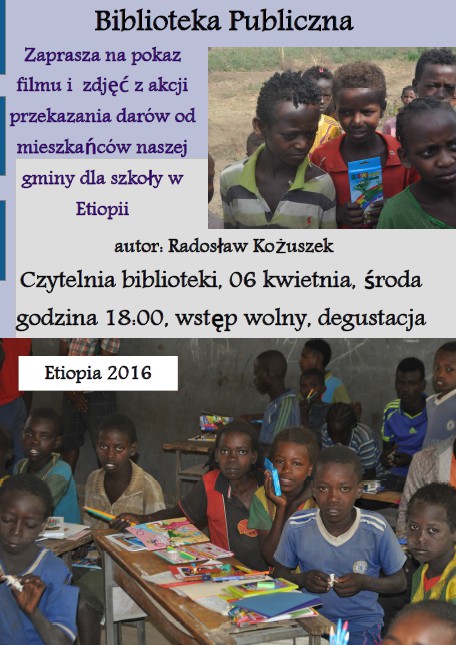 Podziękowanie i Zaproszenie na pokaz zdjęć i filmu