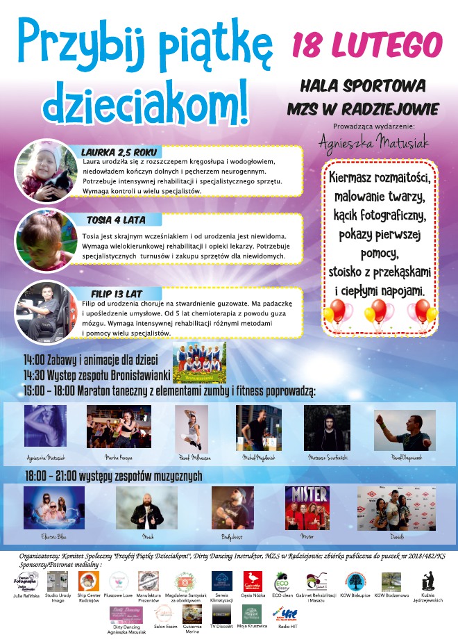 Przybij piątkę dzieciakom