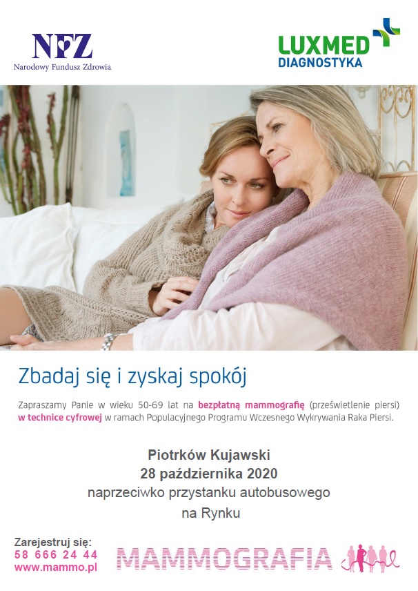 Bezpłatna mammografia.