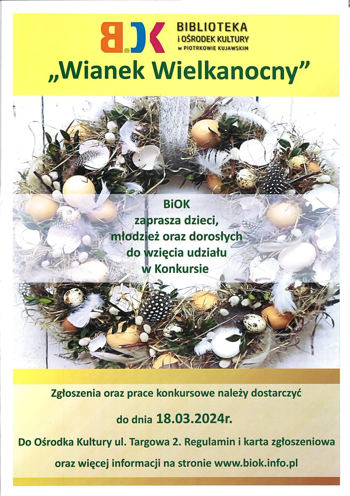 Konkurs na "Wianek Wielkanocny"