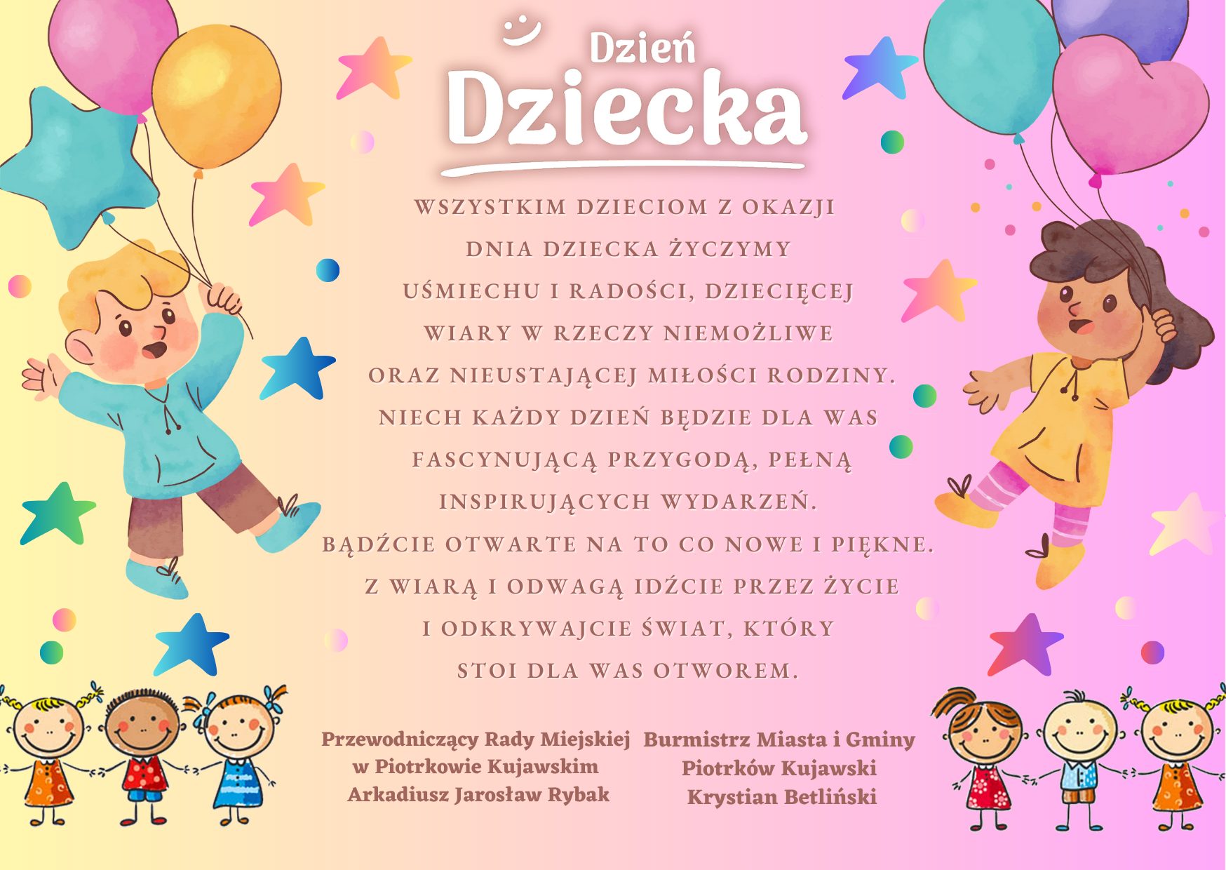 Życzenia z okazji Dnia Dziecka