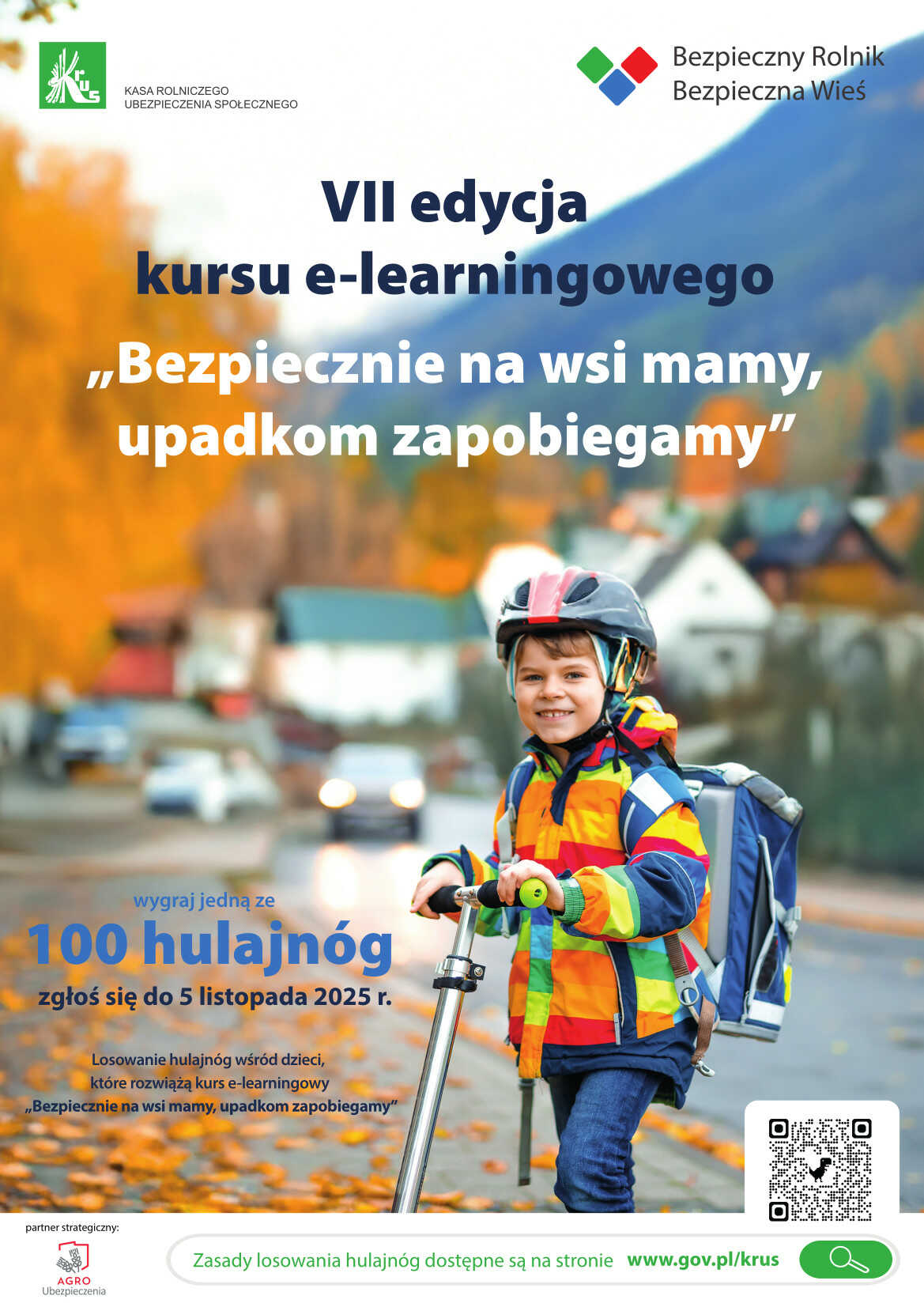 VII kursu e-learningowego pt. „Bezpiecznie na wsi mamy, upadkom zapobiegamy”