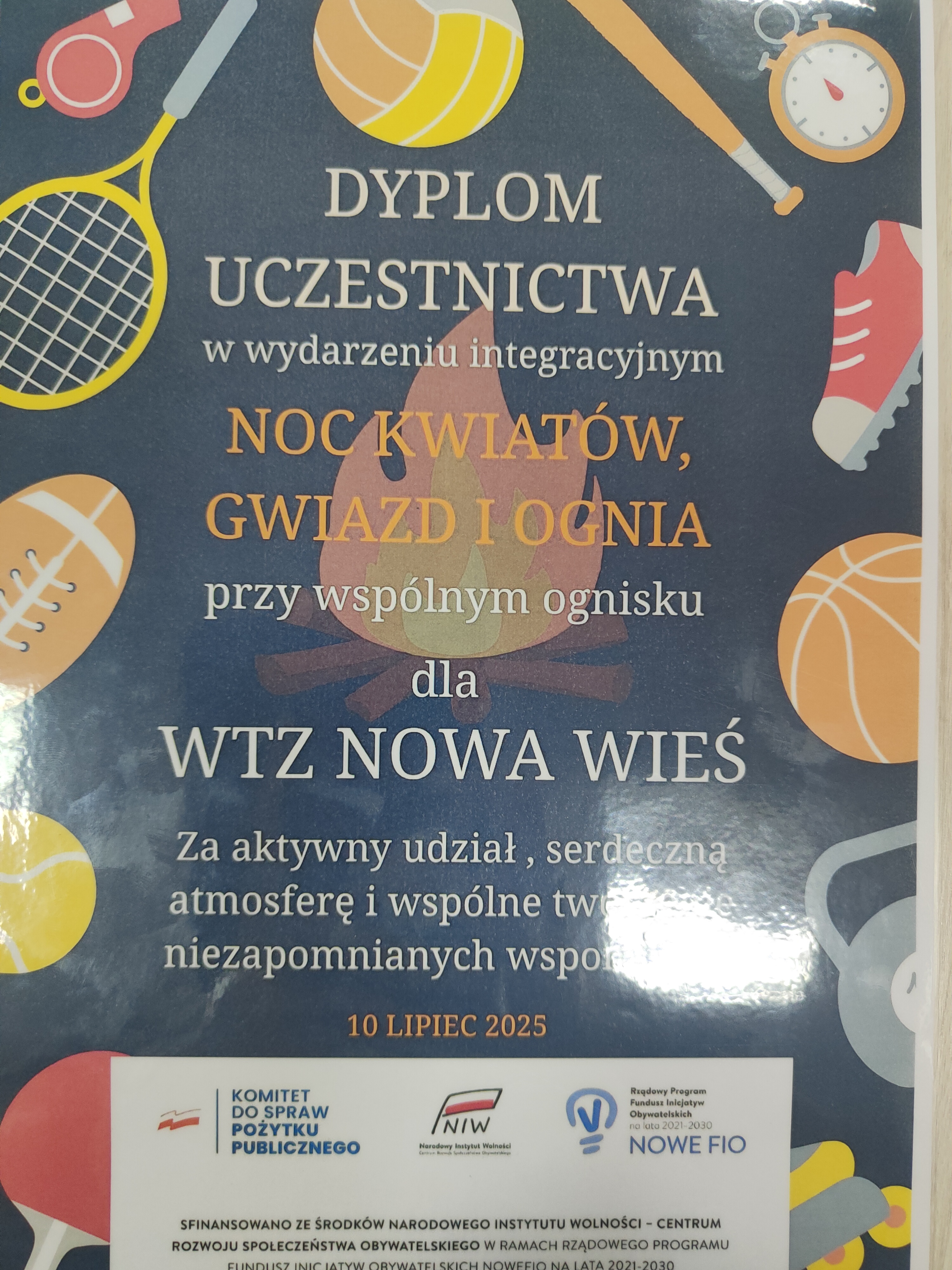 Spotkanie integracyjne przy ognisku w Siemionkach